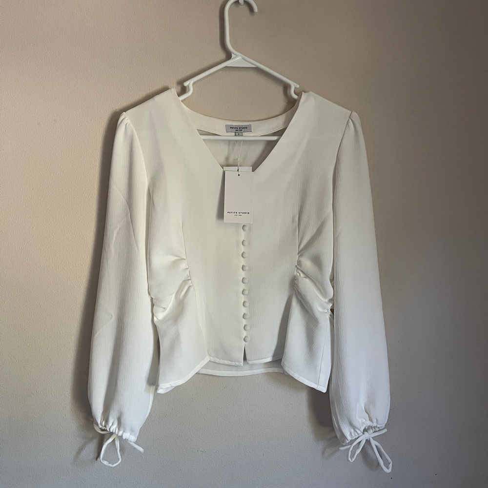 Petite Studio white blouse